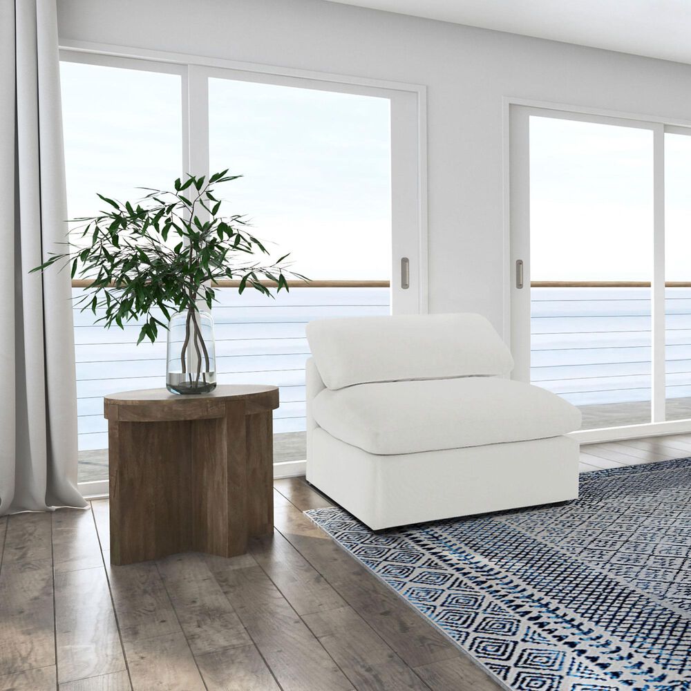 Coaster Raleigh Armless Chair in Ivory, , large