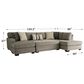 Northwestern Bri 2-Piece Sectional in Bri Pewter, , large