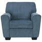 Ashley Cashton Chair and Ottoman in Blue, , large