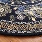 Safavieh Micro-Loop 5" Round Black and Green Area Rug, , large