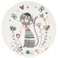 Safavieh Carousel CRK187 3" Round Ivory and Pink Kids  Area Rug, , large