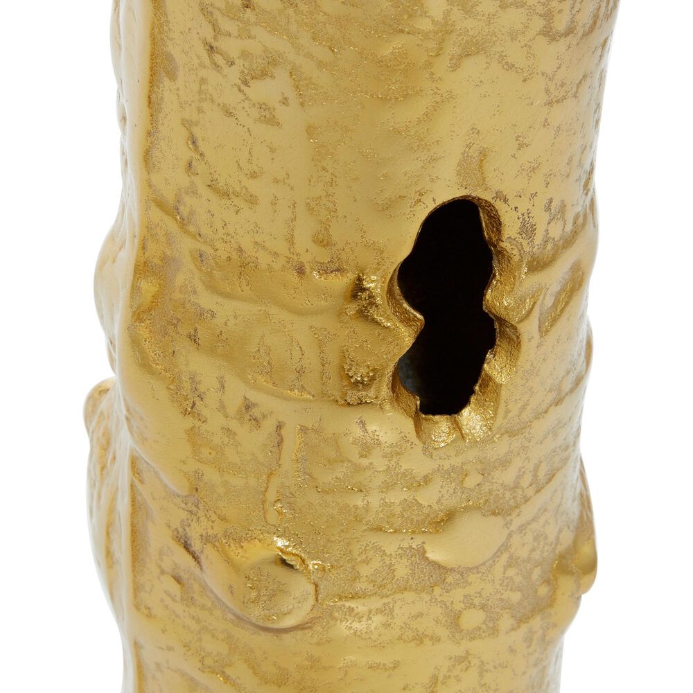 CosmoLiving by Cosmopolitan Bamboo-Shaped Vase in Gold &#40;Set of 2&#41;, , large