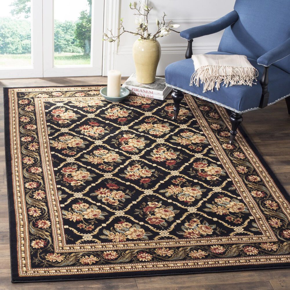Safavieh Lyndhurst 4&#39; x 6&#39; Black Area Rug, , large