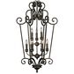 Golden Lighting Heartwood 9-Light Caged Foyer Chandelier in Burnt Sienna, , large