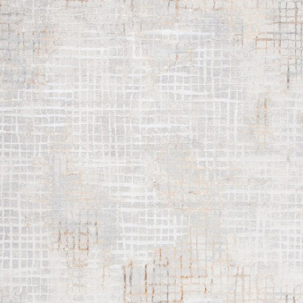 Safavieh Orchard  ORC672 6&#39;7&quot; Square Grey and Gold Area Rug, , large