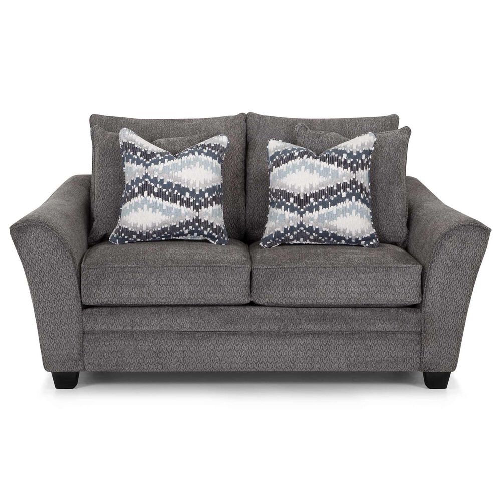 Moore Furniture Eastbrook Stationary Sofa and Loveseat Set in Shasta Charcoal, , large