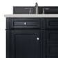 James Martin Vanities Brittany 60" Double Bathroom Vanity in Black Onyx with 3 cm Lime Delight Quartz Top and Rectangular Sinks, , large