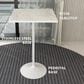 Leisuremod LeisureMod Verve Collection Modern Bar Height Table White Base with 27 Square Marbleized White Laminated  Top, , large