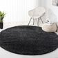 Safavieh August Shag AUG900H 9" Round Charcoal Area Rug, , large