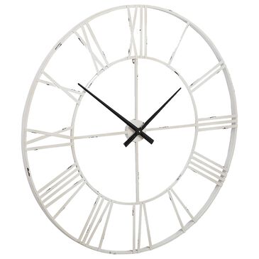 Signature Design by Ashley Paquita Wall Clock in Antique White, , large