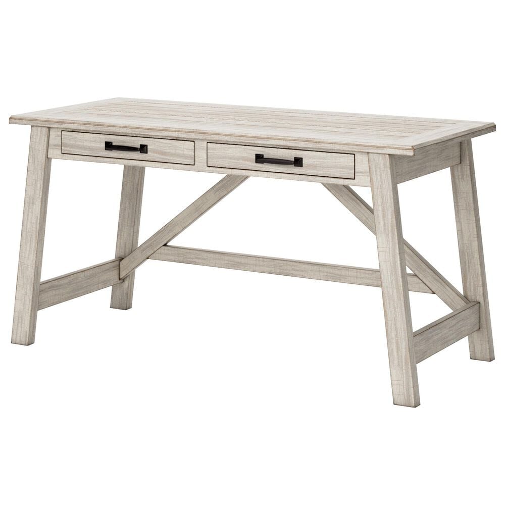 Ashley Carynhurst 3-Piece Office Desk Set in Whitewash, , large