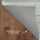 Dalyn Rug Company Soft Essentials Striped Sky 9" x 12" Indoor/Outdoor Area Rug, , large