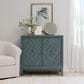 Linon Home Decor Jaylan 2-Door Cabinet in Blue, , large