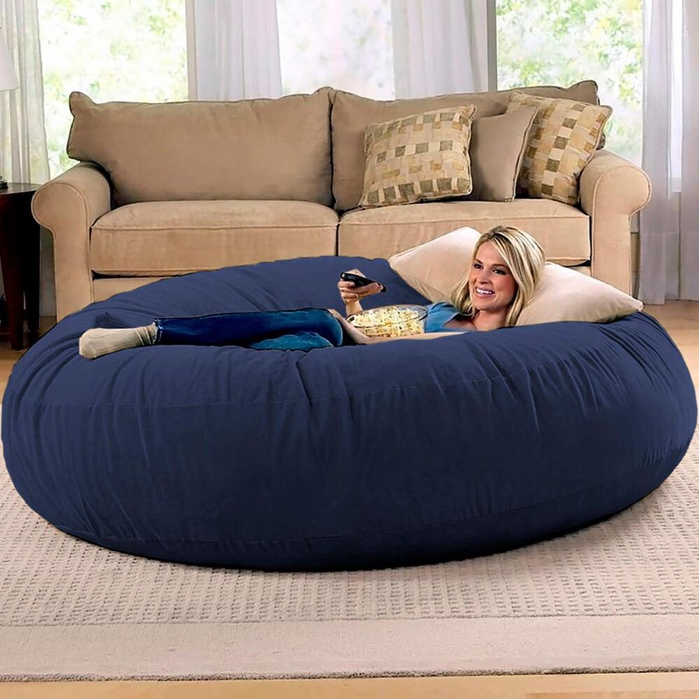 Jaxx 6&#39; Cocoon Large Bean Bag Chair in Navy, , large