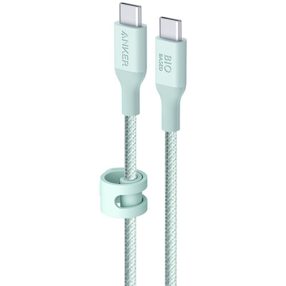 Anker 6 Ft. USB-C to USB-C Nylon-Braided Heavy Duty Cable in Green, , large