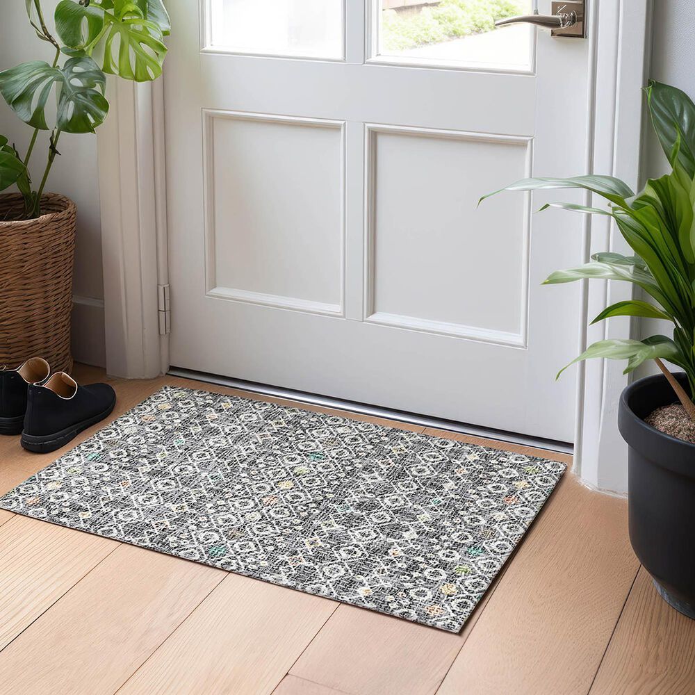 Dalyn Rug Company Portico PO4 Gray 1&#39;8&quot; x 2&#39;6&quot; Area Rug, , large