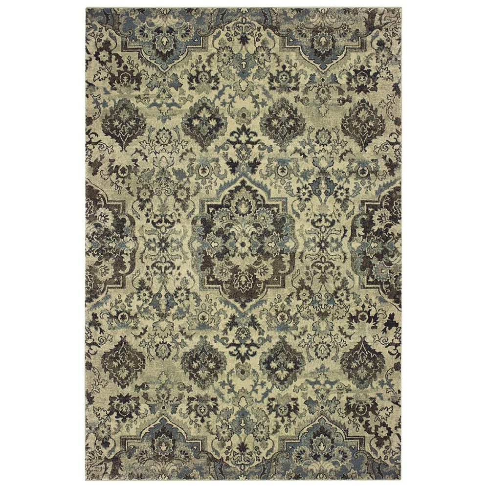 Oriental Weavers Raleigh 8027J 5"3" x 7"6" Ivory and Grey Area Rug, , large