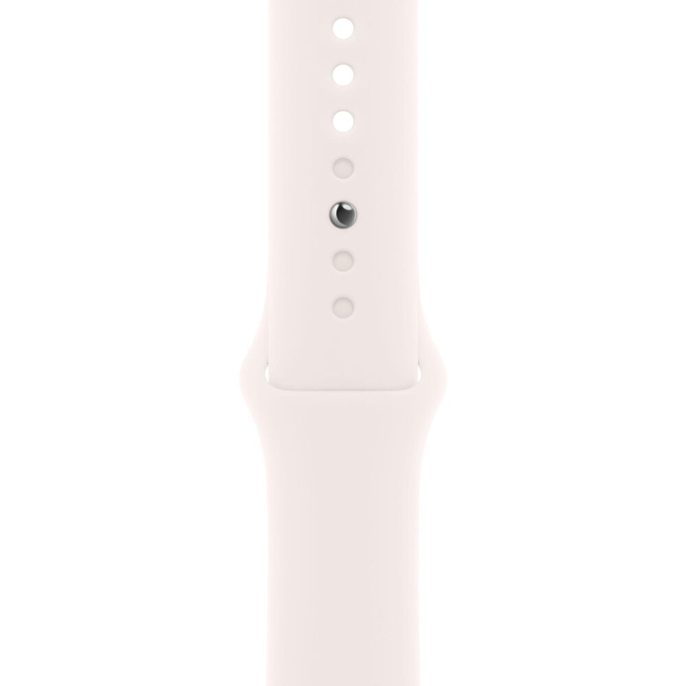Apple Watch Series 11 (GPS) 46mm Aluminum Case with Light Blush Sport Band - M/L in Rose Gold and 2-Year AppleCare+, , large