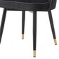 Eichholtz Cliff Upholstered Dining Side Chair in Roche Black Velvet, , large