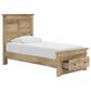 Ashley Makidern Twin Storage Bed with Drawer in Tan, , large
