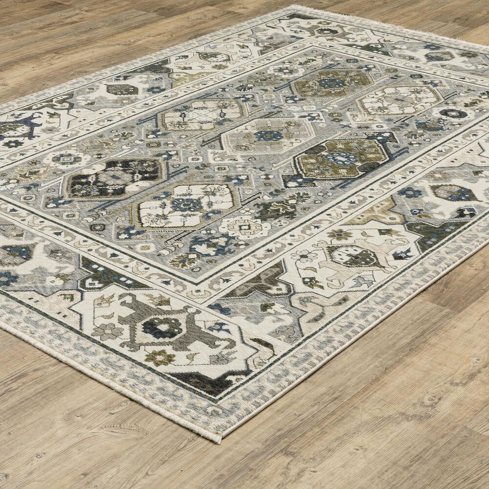 Oriental Weavers Hastings HA04U 5&#39;3&quot; x 7&#39;6&quot; Ivory Area Rug, , large