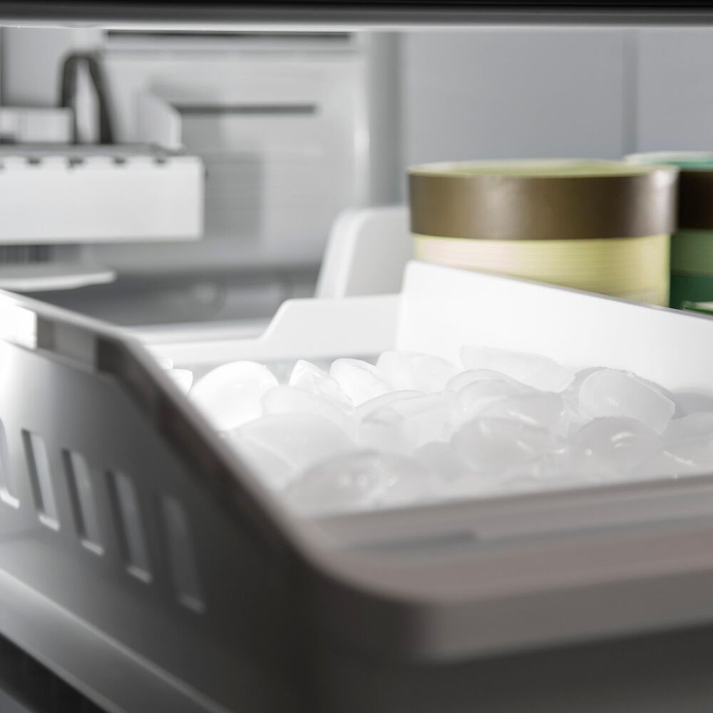 GE Appliances 18.6 Cu. Ft. Counter-Depth French-Door Refrigerator in White, , large