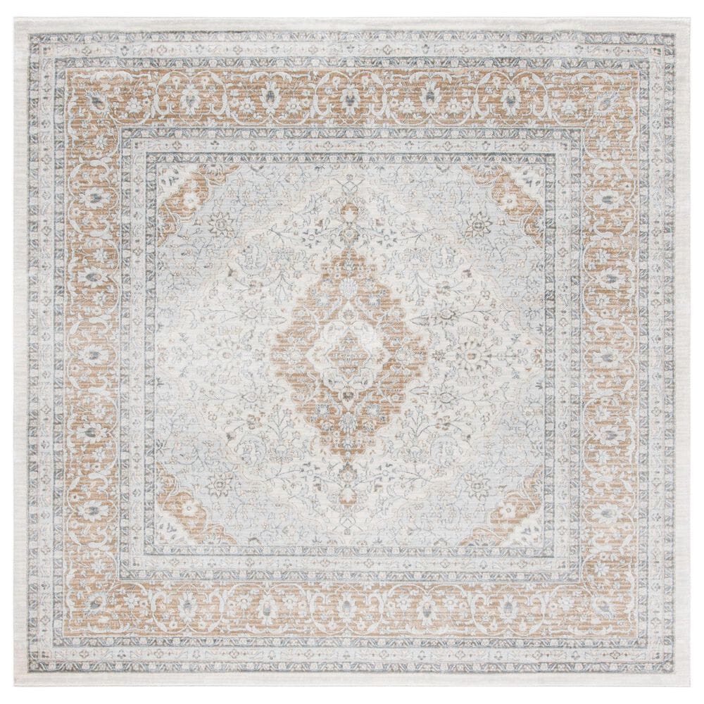 Safavieh Isabella ISA919B 6"7" Square Cream and Beige Area Rug, , large