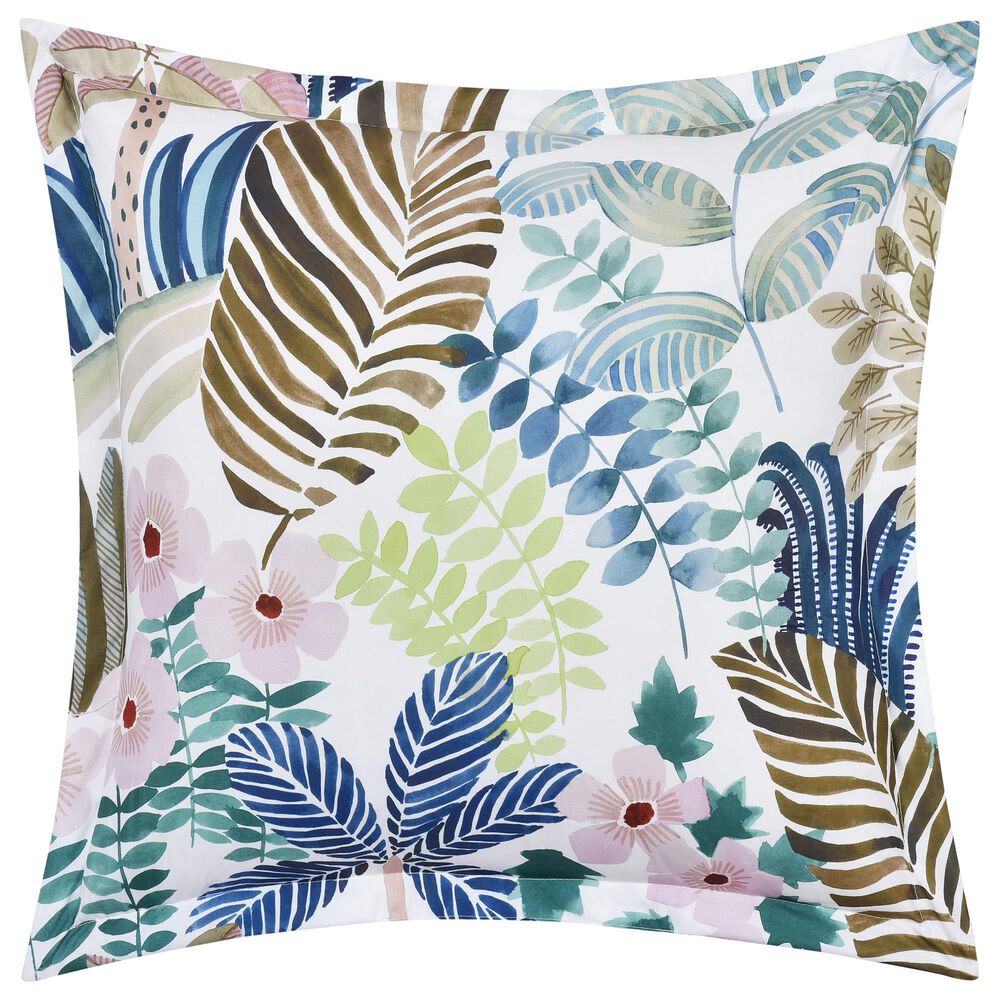 J. Queen New York Rainforest 18&quot; Square Throw Pillow in Teal, , large