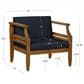 Linon Home Decor Arlen Patio Arm Chair in Navy, , large