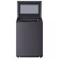 LG 5.5 Cu. Ft. Top Load Washer and 7.3 Cu. Ft. Electric Dryer with AI Sensing in Matte Black, , large