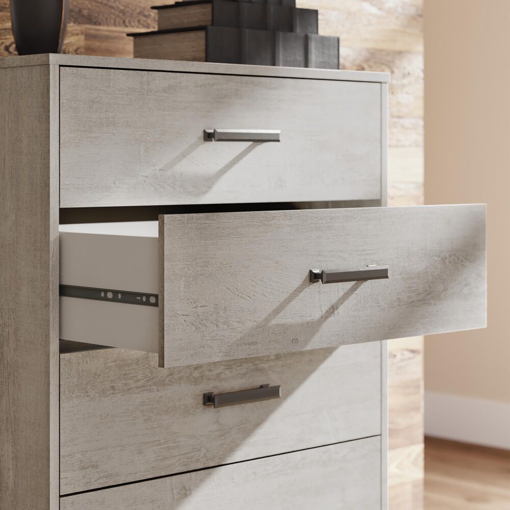 Ashley Shawburn 5-Drawer Chest in Light Gray, , large