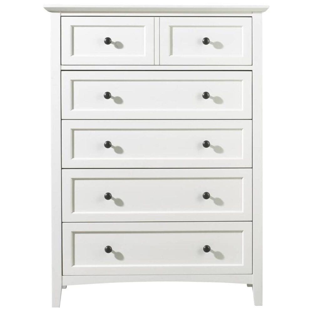 Urban Home Paragon 5 Drawer Chest in White, , large
