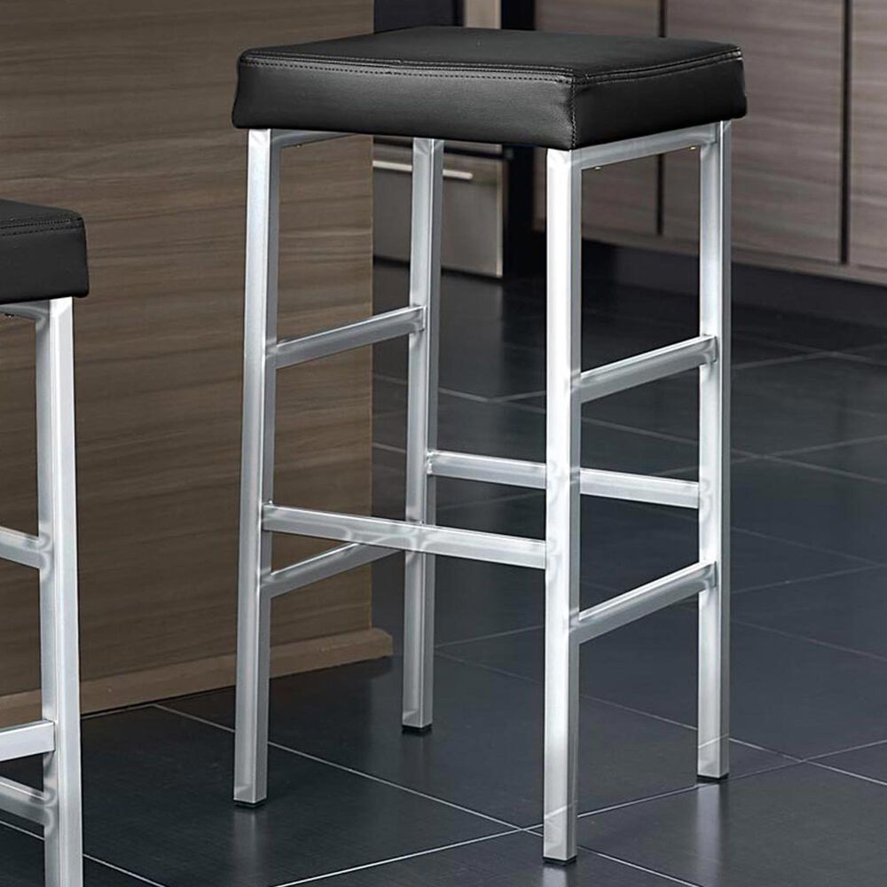 OSP Home Backless 30&quot; Counter Height Bar Stool in Black, , large