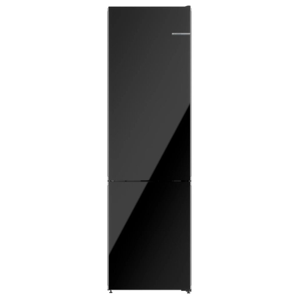 Bosch 800 Series 12.8 Cu. Ft. Free-Standing Fridge-Freezer in Black Glass, , large