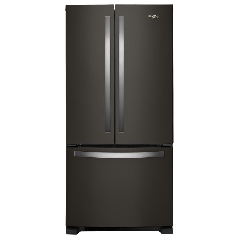Whirlpool 22.1 Cu. Ft. Freestanding French Door Refrigerator in Black Stainless Steel, , large