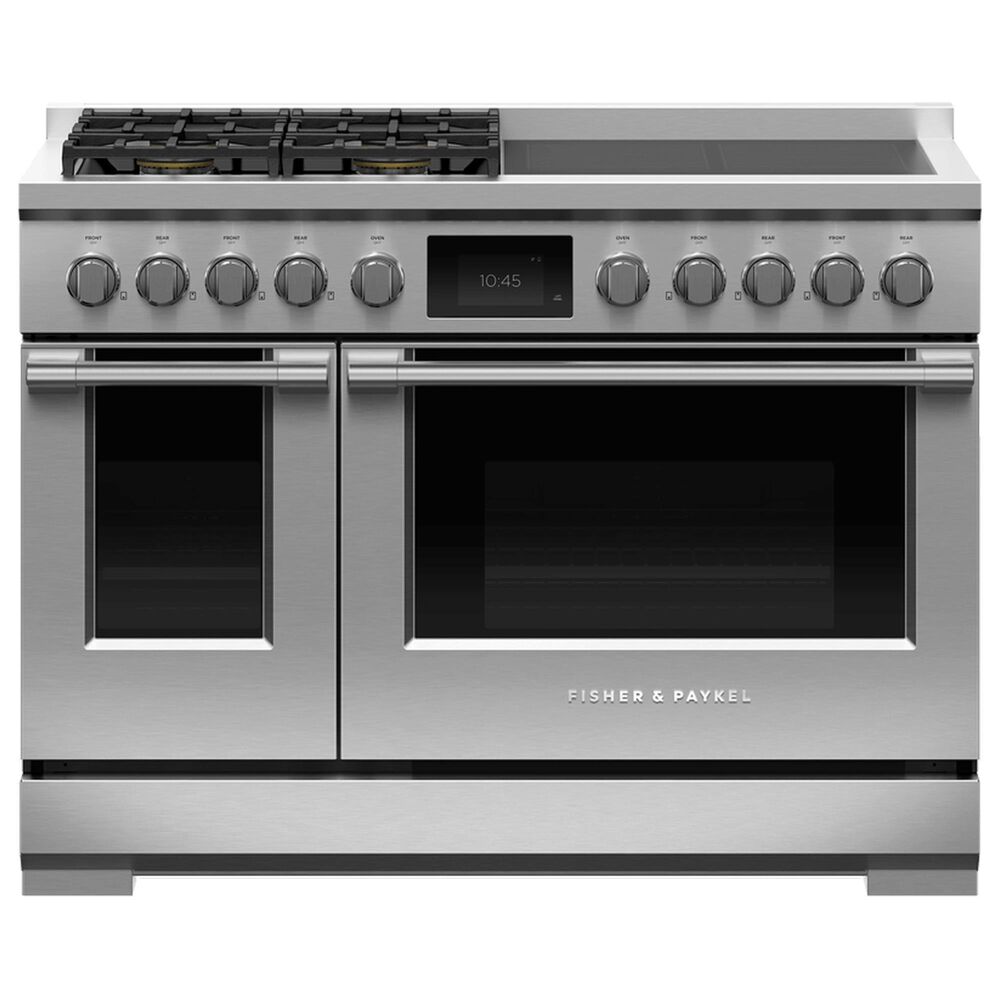 Fisher & Paykel 48" Professional Hybrid Range with Liquid Propane in Stainless Steel, , large