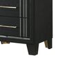 Crown Mark Charlie 2-Drawer Nightstand in Charcoal, , large
