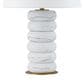Southern Lighting Winnie Table Lamp in White, Gray and Gold, , large
