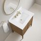 37B Heston 30" Single Bathroom Vanity in Kona with White Composite Stone Top and Backsplash, , large