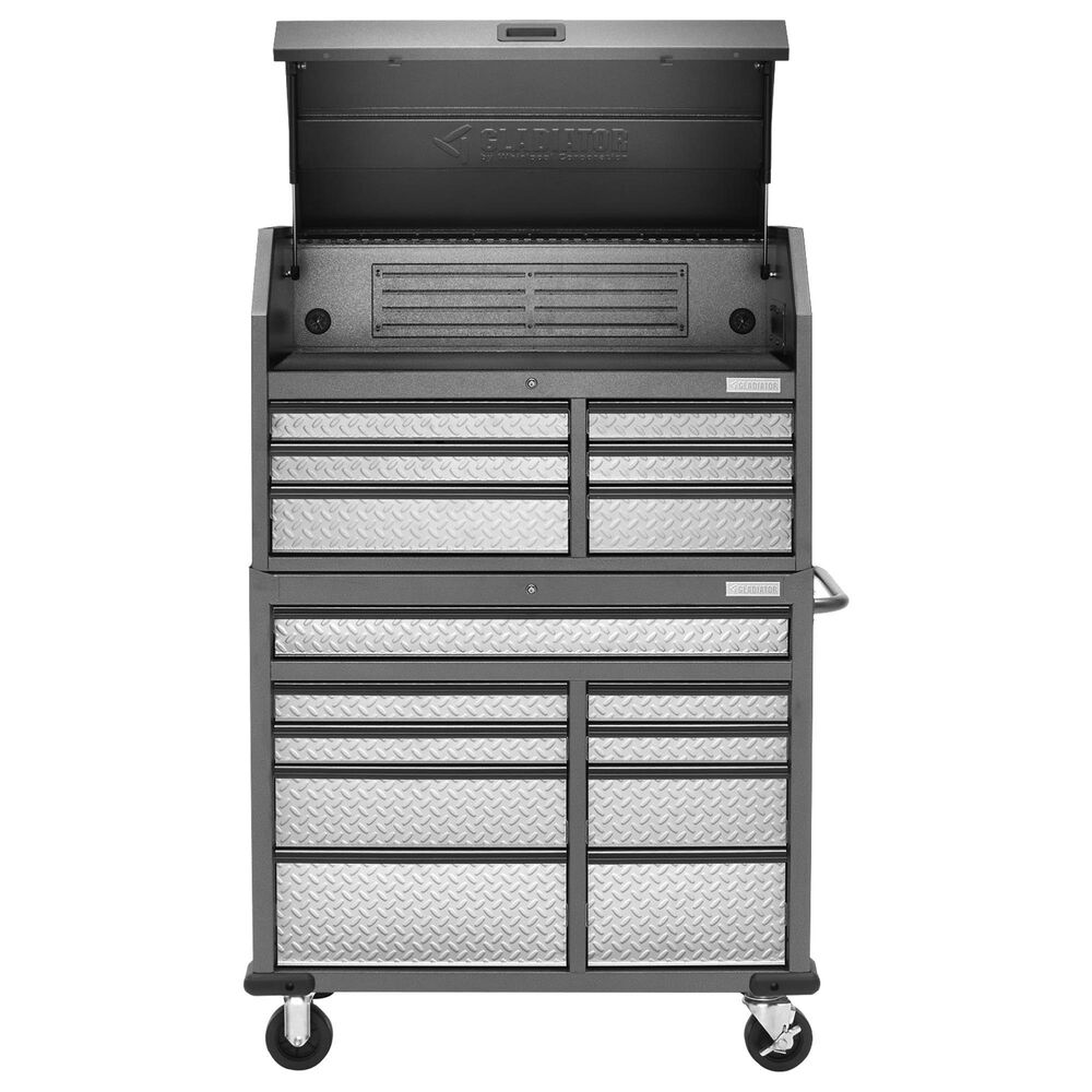 Gladiator 41" 15Drawer Mobile Tool Chest Combo in Hammered Granite