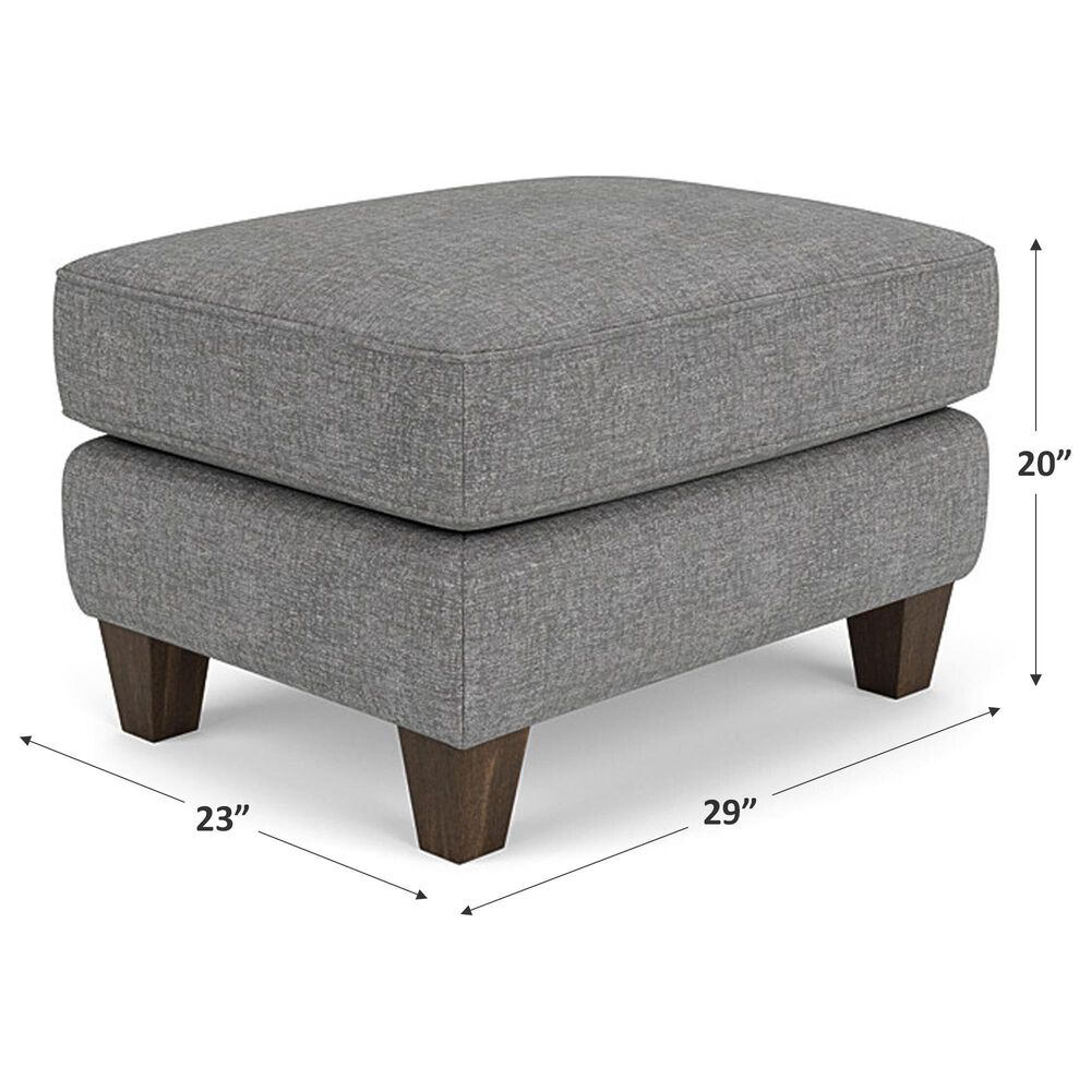 Flexsteel South Haven Ottoman in Gray Charcoal, , large