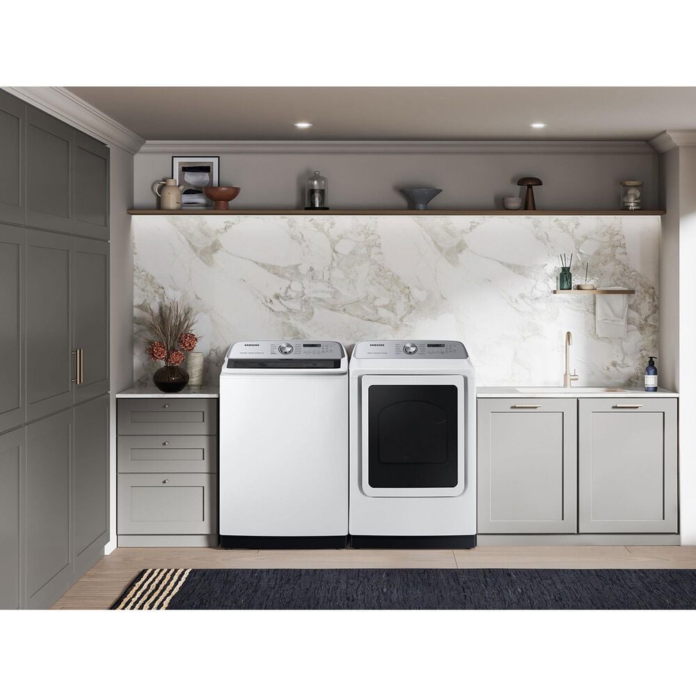 Samsung 5.2 Cu. Ft. Washer Smart Top Load with Super Speed Wash in White, , large