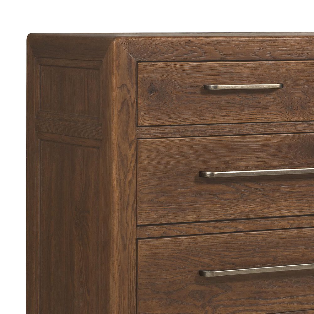 Hooker Furniture Driftwood 4-Piece King Panel Bedroom Set in Worn Saddle, , large