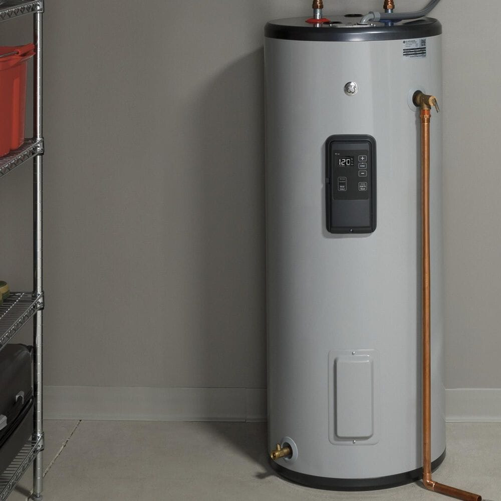 GE Appliances 30-Gallon Smart Tall Electric Water Heater in Gray, , large