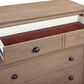 Riva Ridge Oxford 5-Piece King Panel Storage Bedroom Set in Tan with USB Ports, , large
