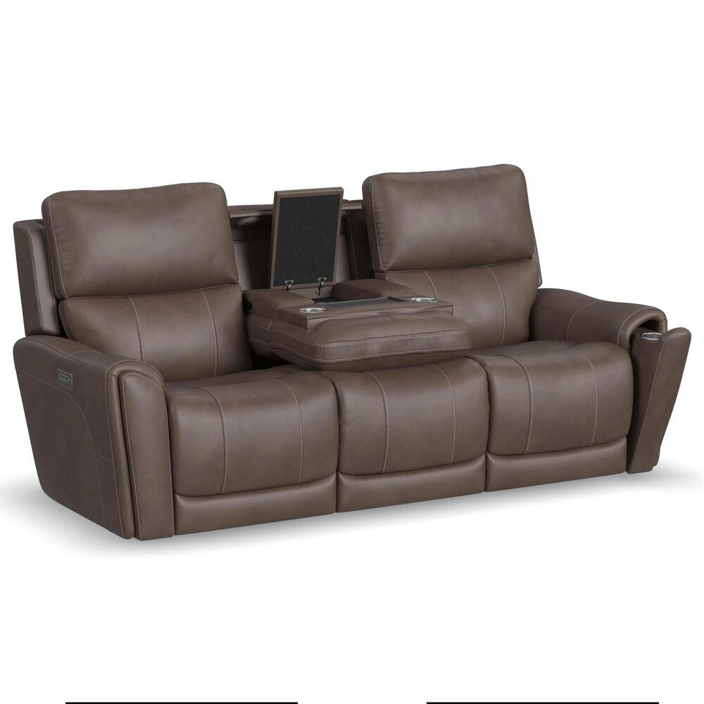 Oxford Furniture Carter 3-Piece Power Reclining Living Room Set in Cappuccino, , large