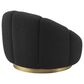 Eichholtz Inger Swivel Chair in Boucle Black, , large