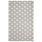 Safavieh Micro-Loop 5" x 8" Silver and Dark Grey Area Rug, , large
