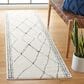 Safavieh Melody MEL104A 2"2" x 8" Ivory and Black Runner, , large