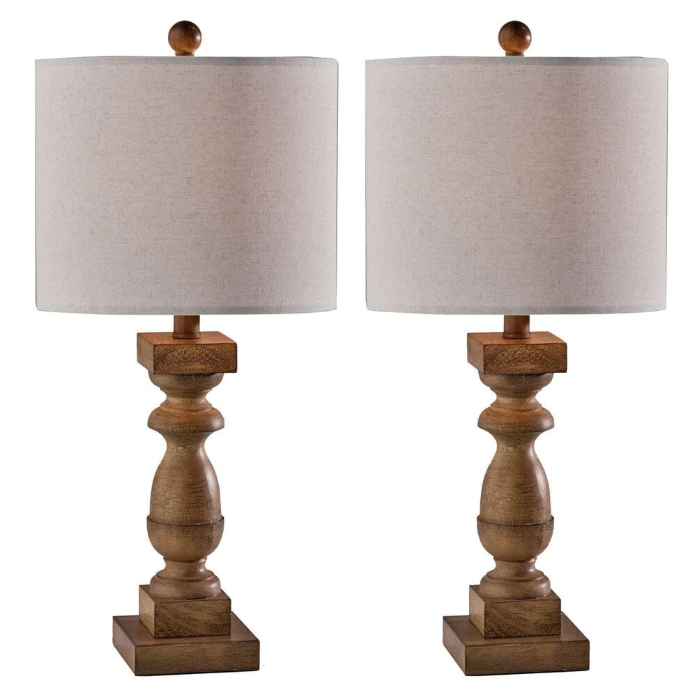 Adesso Jolene Table Lamps with USB in Natural (Set of 2), , large